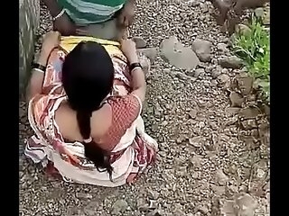 Cheating Indian Wife Fucks Beau outdoors while Costs elbow affectation